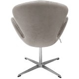 Кресло SWAN STYLE CHAIR латте, искусственная замша распродажа