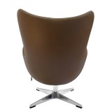 Кресло EGG STYLE CHAIR коричневый, экокожа купить