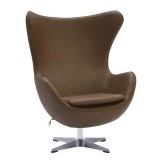 Кресло EGG STYLE CHAIR коричневый, экокожа недорого