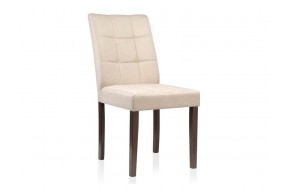 Стул Madina dark walnut / fabric cream деревянный