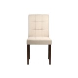 Madina dark walnut / fabric cream Стул деревянный недорого