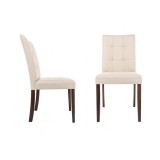 Madina dark walnut / fabric cream Стул деревянный купить
