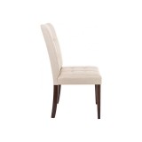 Madina dark walnut / fabric cream Стул деревянный распродажа