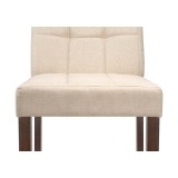 Madina dark walnut / fabric cream Стул деревянный от производителя