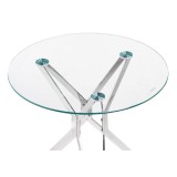 Саито 80 white / chrome Обеденная группа недорого