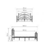 Морика 180х200 черная Кровать распродажа