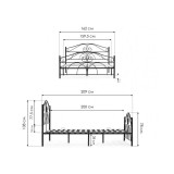 Морика 160х200 черная Кровать купить