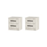 Тумбы прикроватные Фиеста (2 шт.), Дуб крафт белый недорого