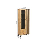 Либерти 51.02 дуб вотан / черная / профиль Masa Decor дуб вотан  распродажа