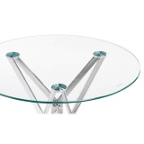 Лили 80 white / chrome Обеденная группа распродажа