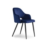 Konor dark blue / black Стул на металлокаркасе распродажа