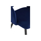Konor dark blue / black Стул на металлокаркасе купить