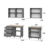 Сибити 2000 графит серый / дуб сонома купить