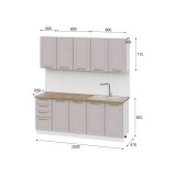 Алиена 2,0 белый / шампань распродажа