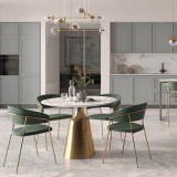 Комплект из 2-х стульев Turin чёрный с золотыми ножками распродажа