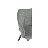Hera dark gray / black Стул на металлокаркасе распродажа