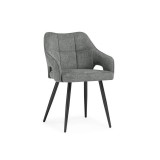 Hera dark gray / black Стул на металлокаркасе недорого