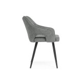Hera dark gray / black Стул на металлокаркасе фото
