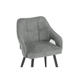 Hera dark gray / black Стул на металлокаркасе недорого