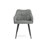 Hera dark gray / black Стул на металлокаркасе купить
