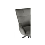 Chicago light gray / black Стул на металлокаркасе купить