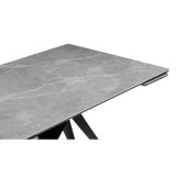 Блэкберн 160(220)х89 серый мрамор larka grey / черный купить
