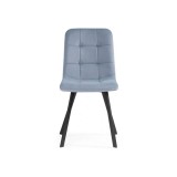 Bruk light blue / black Стул на металлокаркасе распродажа