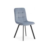 Bruk light blue / black Стул на металлокаркасе недорого