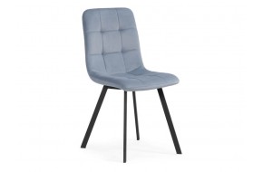 Стул Bruk light blue / black на металлокаркасе