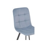 Bruk light blue / black Стул на металлокаркасе недорого
