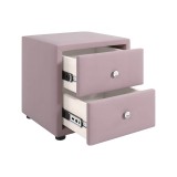 Мягкие прикроватные тумбы Cubo (лиловый комплект 2 штуки) распродажа