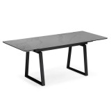 Джек 140(200)х80 серый мрамор larka grey / черный недорого