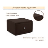 Мягкая прикроватная навесная тумба Mild шоколад от производителя