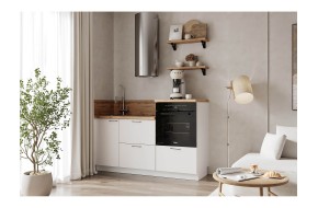 Кухонный гарнитур КГ 1650 ПВХ, Белый софт матоый Арника РМ в.3