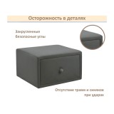 Мягкая прикроватная навесная тумба Mild маренго темно-серая купить