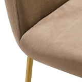 Кресло полубар Oscar Diag beige/Линк золото от производителя