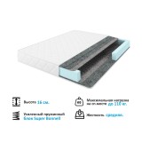 Мягкая кровать Selesta 1600 беж с ортопед.основанием с матрасом  купить