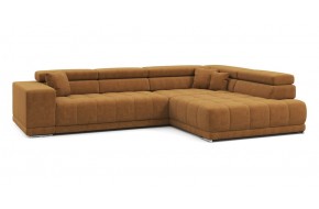 Диван прямой Satellite-S с угловой макси секцией и приставной секцией 323 прямой Горчичный