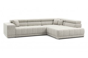 Диван прямой Satellite-S с угловой макси секцией и приставной секцией 323 прямой Серо-бежевый