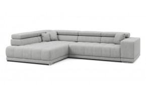 Диван прямой Satellite-S с угловой макси секцией и приставной секцией 323 прямой Светло-серый