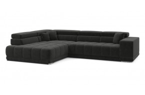 Диван прямой Satellite-S с угловой макси секцией и приставной секцией 323 прямой Темно-серый