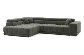 Диван прямой Satellite-S с угловой макси секцией и приставной секцией 323 прямой Темно-оливковый