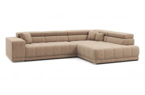 Диван прямой Satellite-S с угловой макси секцией и приставной секцией 323 прямой Светло-коричневый