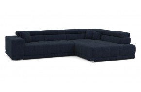 Диван прямой Satellite-S с угловой макси секцией и приставной секцией 323 прямой Синий