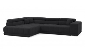 Диван прямой Satellite-S с угловой макси секцией и приставной секцией 323 прямой Темно-серый