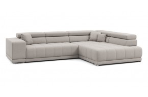Диван прямой Satellite-S с угловой макси секцией и приставной секцией 323 прямой Серо-бежевый