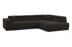 Диван прямой Satellite-S с угловой макси секцией и приставной секцией 323 прямой Коричневый