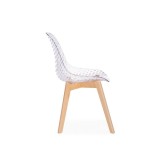 Vart clear / wood Пластиковый стул купить
