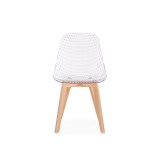 Vart clear / wood Пластиковый стул распродажа
