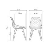Vart clear / wood Пластиковый стул от производителя